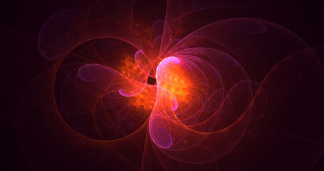 Fototapeta premium 3D rendering abstract colorful fractal light background