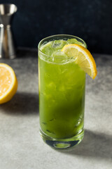 Refreshing Cold Matcha Whiskey Highball