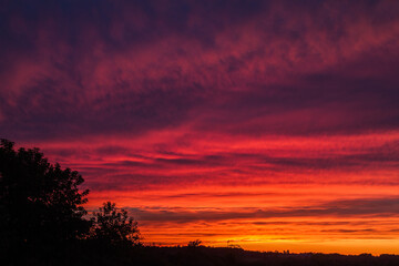 Fototapeta na wymiar Country Sunset Sky
