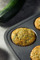 Homemade Sweet Zucchini Muffins