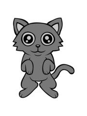 Stehende Süße Katze 