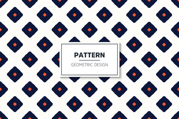 Seamless pattern with colorful geometric art element