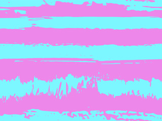 Trendy watercolor pattern with colored stripes painted with a brush. Trendy abstract seamless pattern. Sample of fashionable style. Abstract texture. Grunge background. Vector.