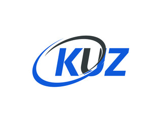 Obraz premium KUZ letter creative modern elegant swoosh logo design
