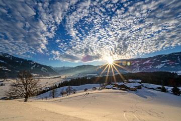 Wolkenstimmung über Saalfelden
