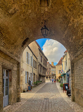 The medieval town of noyers-sur-serein is one of the most beautiful in France
