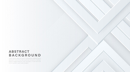 Modern abstract grey and white gradient geometric shape background. Trendy simple squares geometric shape banner creative design. Suit for presentation, website, booklet, brochure, poster