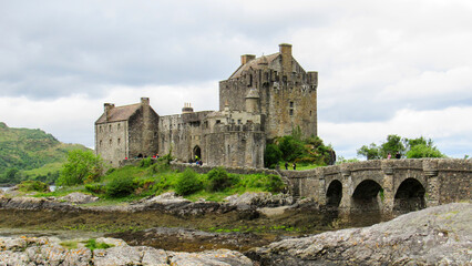 Fototapeta na wymiar Eilean Donan Castle in Scotland, United Kingdom