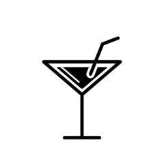 Drink Glass Icon Vector Illustration Design