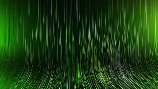 Loop video bg. Abstract colourful background with bright neon rays and glowing lines. Green yellow looping background. Seamless loop animation 4k stock footage 