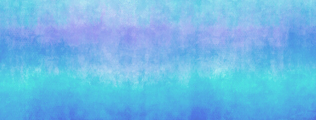 Universal spring background in blue tones. Watercolor on paper texture. Rough surface. Irregular stains pattern. 