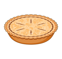 vector apple pie