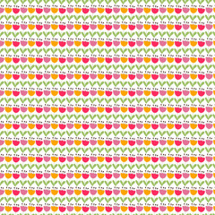 Seamless pattern with colorfull flowers