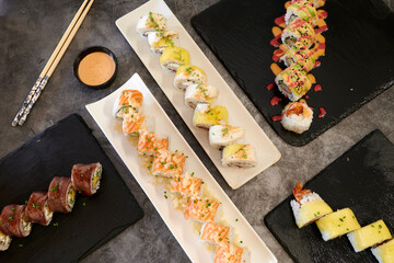 Sushi Set nigiri and sashimi