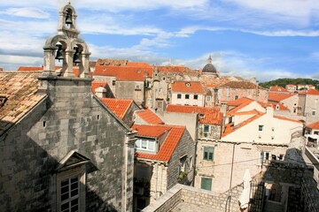 Fototapeta na wymiar Rooftops in the old town Dubrovnik, Croatia