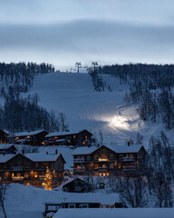 Fototapeta premium Ramundberget ski resort in Härjedalen, Jämtland Sweden