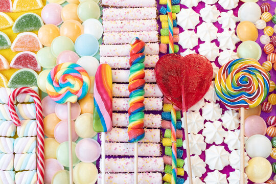 Leckere und bunte S&uuml;&szlig;igkeiten