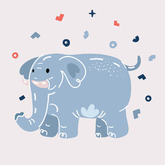 Vector illustration of an elephant
