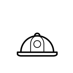 Food Tray Icon Vector Illustration