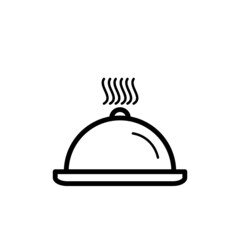 Fototapeta premium Food Tray Icon Vector Illustration