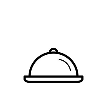Food Tray Icon Vector Illustration
