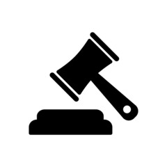 Judge Gavel Auction Icon Vector Illustration Design