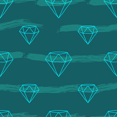 blue diamonds paint strokes pattern