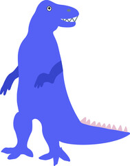Vector dinosaur illustration in colorful trendy colors. Pink, violet, very peri. Great for kids nursery products, fabric and textile. Cute dino