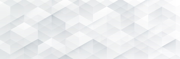 Abstract white geometric hexagon pattern background. Modern simple overlay geometric texture creative design. Suit for poster, flyer, presentation, website, booklet, brochure, banner