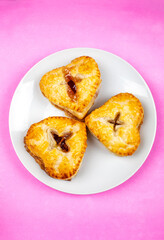 Sweet pie's with Strawberry Jam.