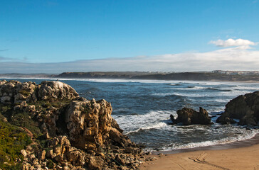 Fototapeta na wymiar Image of the coast, view of the ocean in Portugal