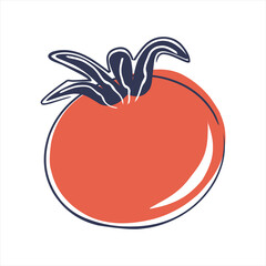 Fresh tomato isolated on white background