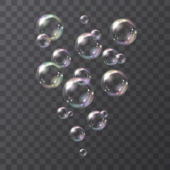 Realistic soap bubbles