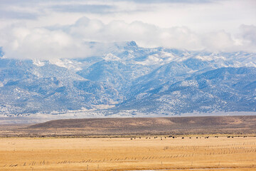 Fototapeta na wymiar Beautiful country side view near highway 15, Utah