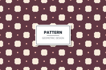 Seamless pattern with colorful geometric art elements