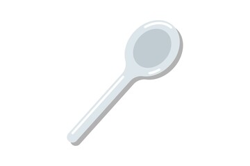 Spoon cartoon icon. Vector illustration.