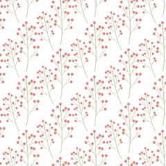 Seamless pattern with berryes