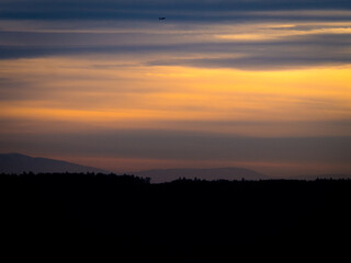 Niebo - zachód słońca