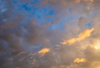 Striking rain clouds before an early morning summer shower in the Western Cape of South Africa