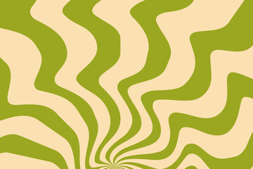 Retro Half Starburst or Sunburst Background Vector Pattern With A Vintage Green Color