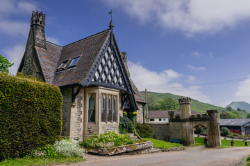 Fototapeta na wymiar Small traditional house in Peak District, UK