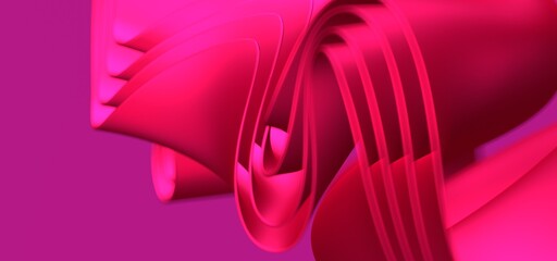 Abstract elegant template pink and magenta  line overlapping dimension
