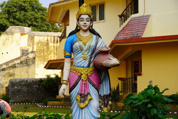Hindu goddess Ganga statue in park