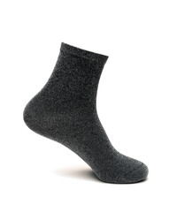 female stylish sock on a white background
