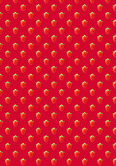 Seamless pattern isolated on red background