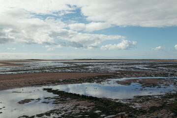 Wattenmeer und schönes Wetter auf nordfriesischen Insel Amrum