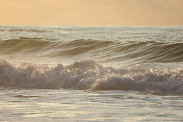 Tel Aviv coastline and skyline as seen from The Mediterranean sea. High quality photo
