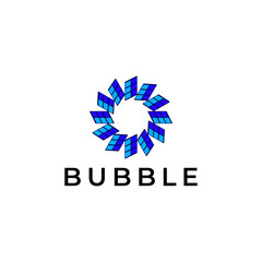 Fototapeta premium tech logo abstract flat modern