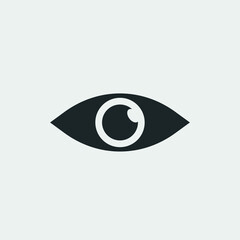 Eye vector icon illustration sign