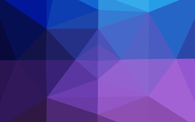 Dark Pink, Blue vector low poly cover.